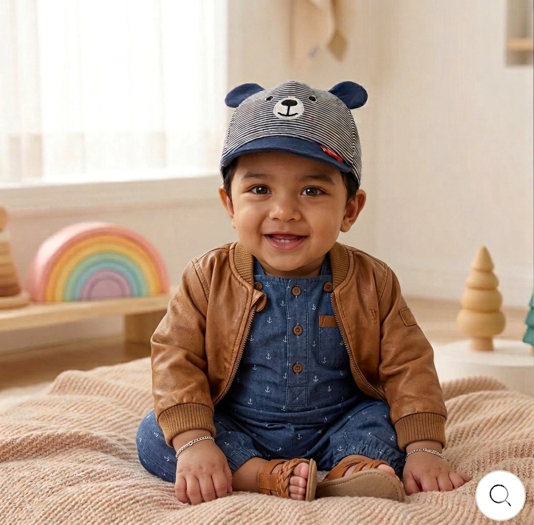 Chilly Snugs Blue Baby Cap