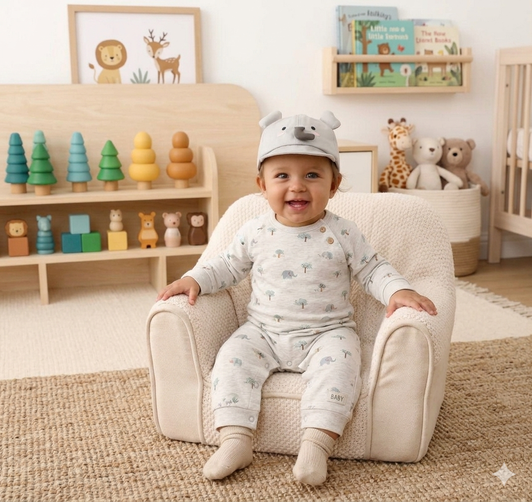Tiny Tusks Baby Cap