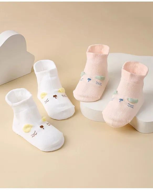Whisker Wonder Baby Flat Socks - Pack of 2