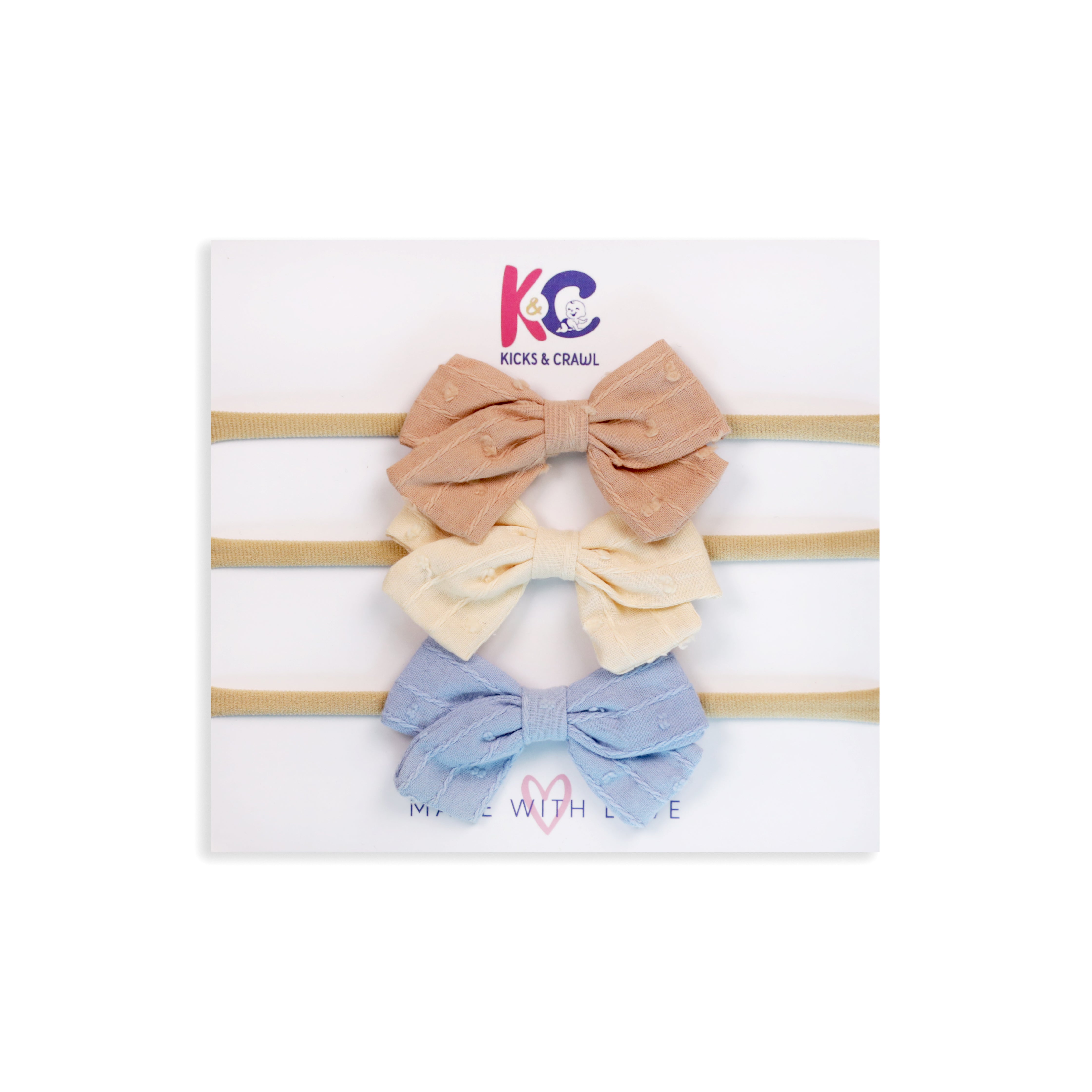 Bow Bloom Headbands (Pack of 3)