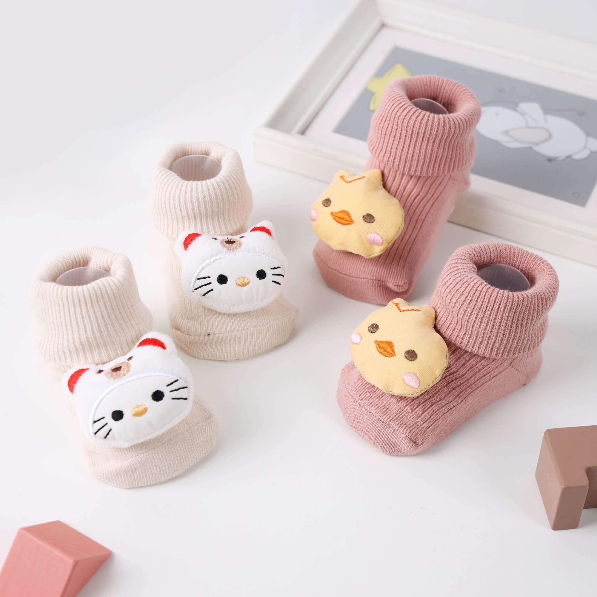 Little Chick 3D Baby Socks - Pack of 2