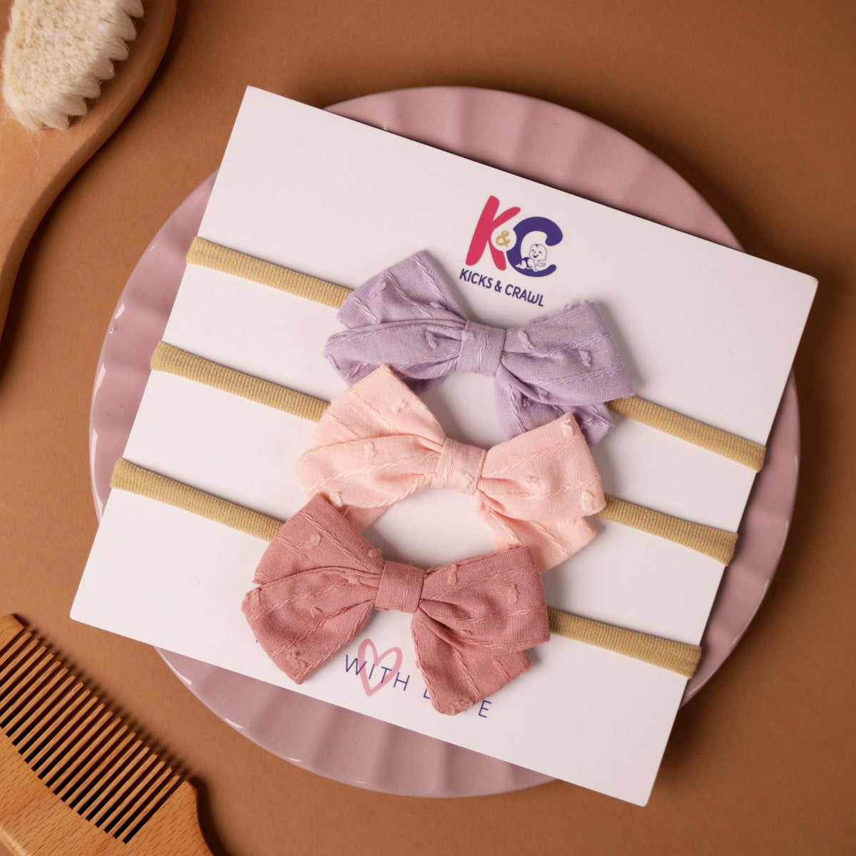 Cuddle Bow Baby Headbands (Pack of 3)