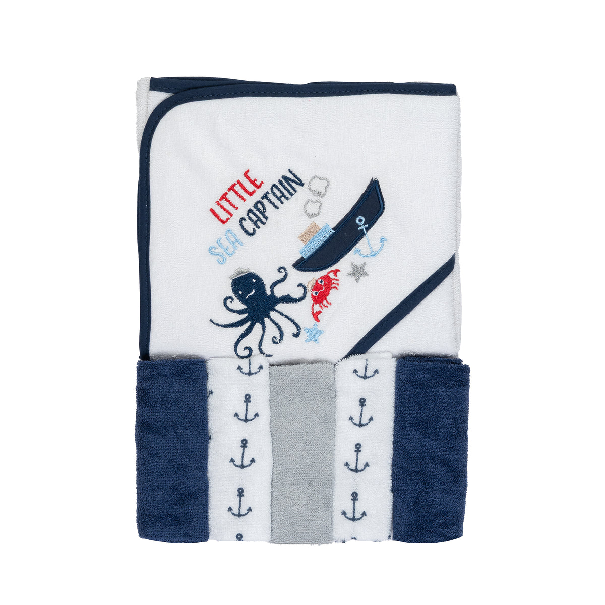 Caption Hooded towel