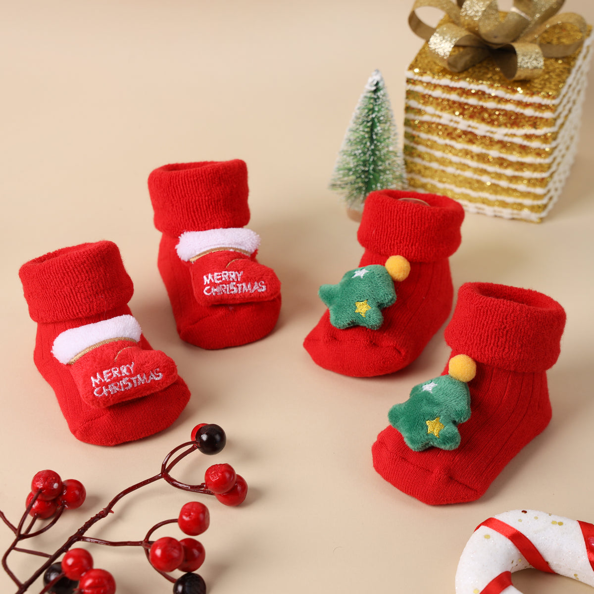 Winter Wonderland 3D Baby Socks - Pack of 2