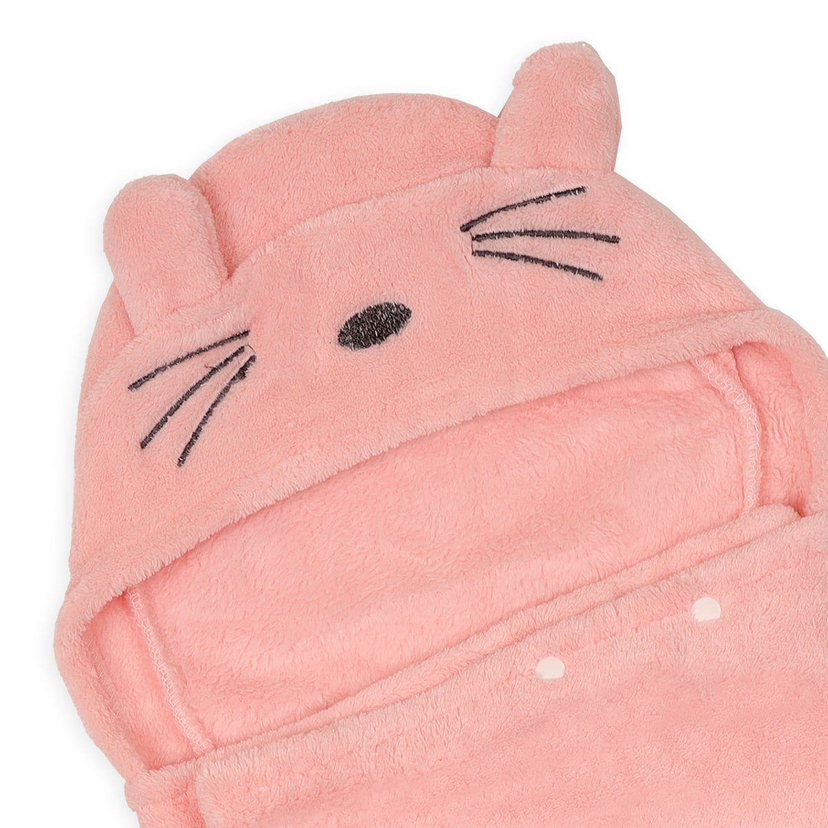 Cutie Kitty Hooded Baby Blanket