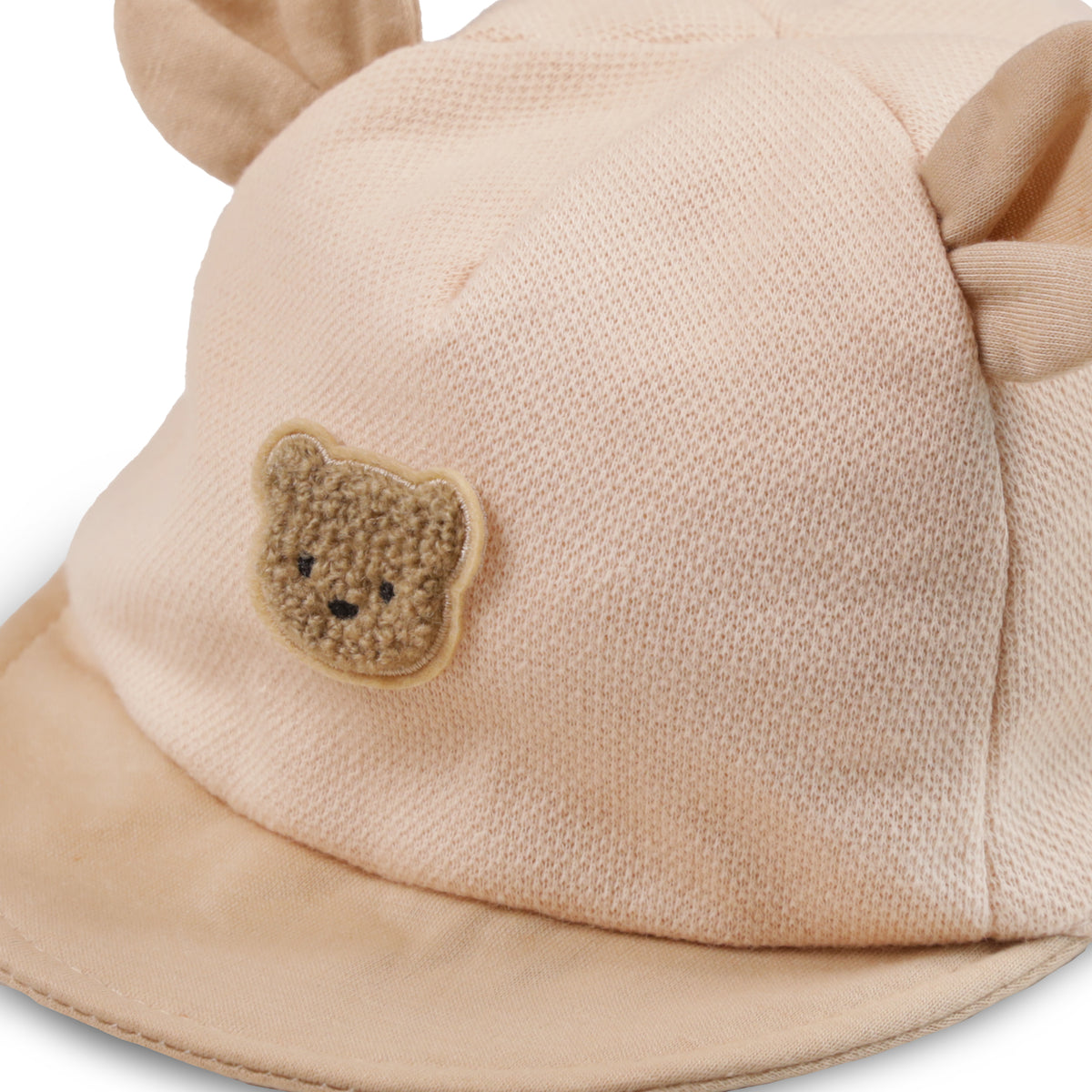 Little Cream Bear Baby Cap