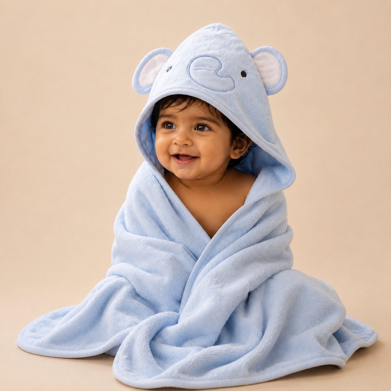 Tiny Tuskers Hooded Towel