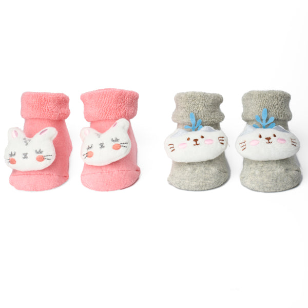 Flop Hop 3D Baby Socks - Pack of 2
