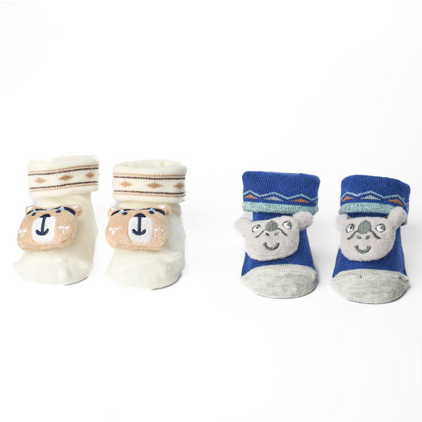 Cat Friends 3D Baby Socks - Pack of 2