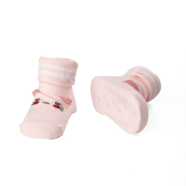 Furry Friends Forever Flat Baby Socks - Pack of 2