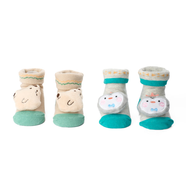 Wiggly Friends 3D Baby Socks - Pack of 2
