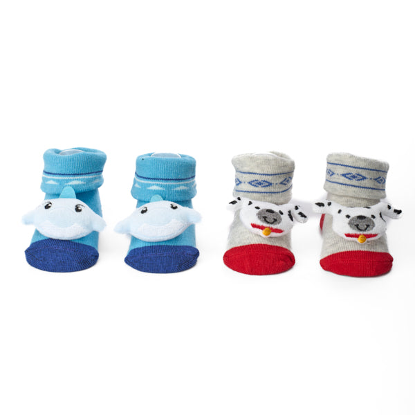 Whale Wags 3D Baby Socks - Pack of 2