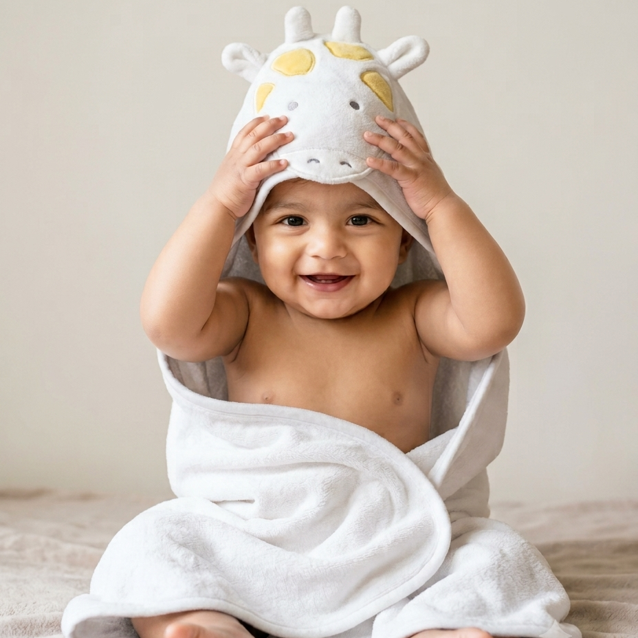Gigi Giraffe Hooded Towel