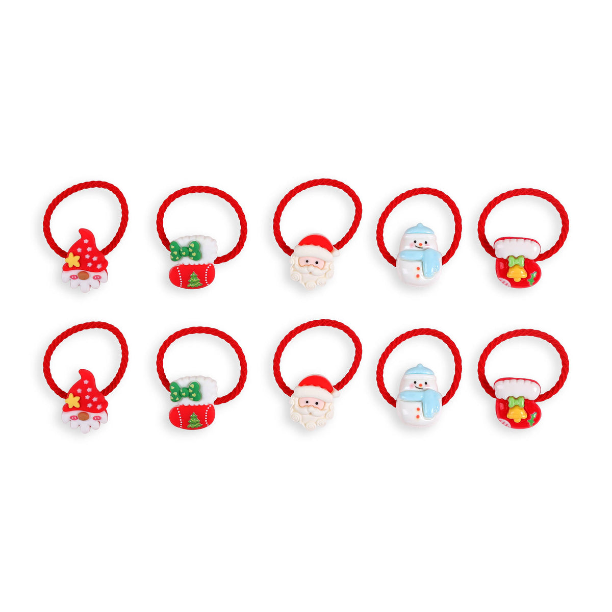 Holiday Twisties Baby Rubberbands - Pack of 10 pcs