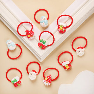 Holiday Twisties Baby Rubberbands - Pack of 10 pcs