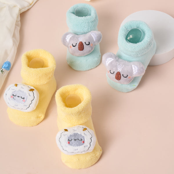 Snuggy Koala 3D Baby Socks - Pack of 2