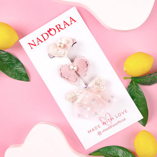 Princess Pastel Baby Hairclips - Pack of 3