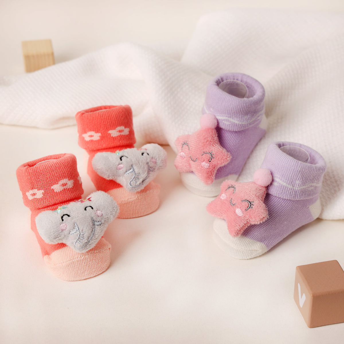 Starstruck 3D Baby Socks (Pack of 2)