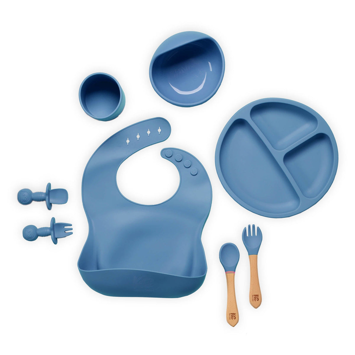 Blue MunchMate Baby Mealtime Set