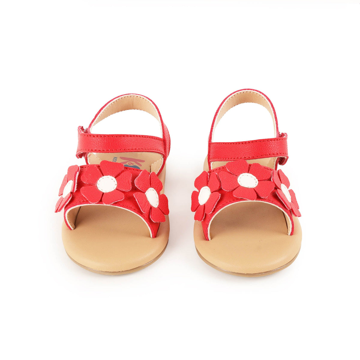 Red Petal Pretties Baby Sandals