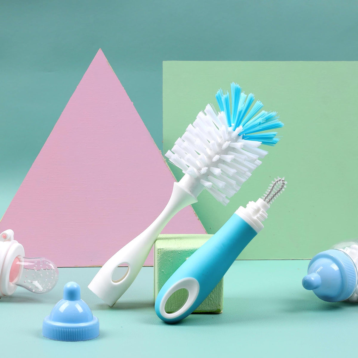 Smart & Clean Bottle Brush - Blue