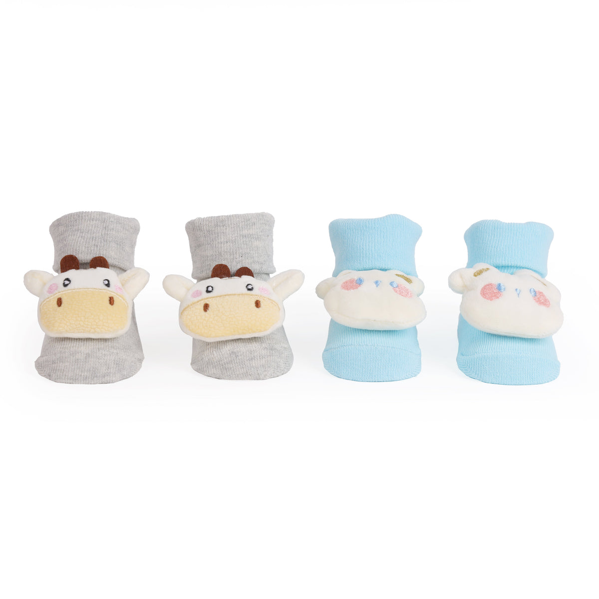 Little Animal Friends 3D Baby Socks - Pack of 2