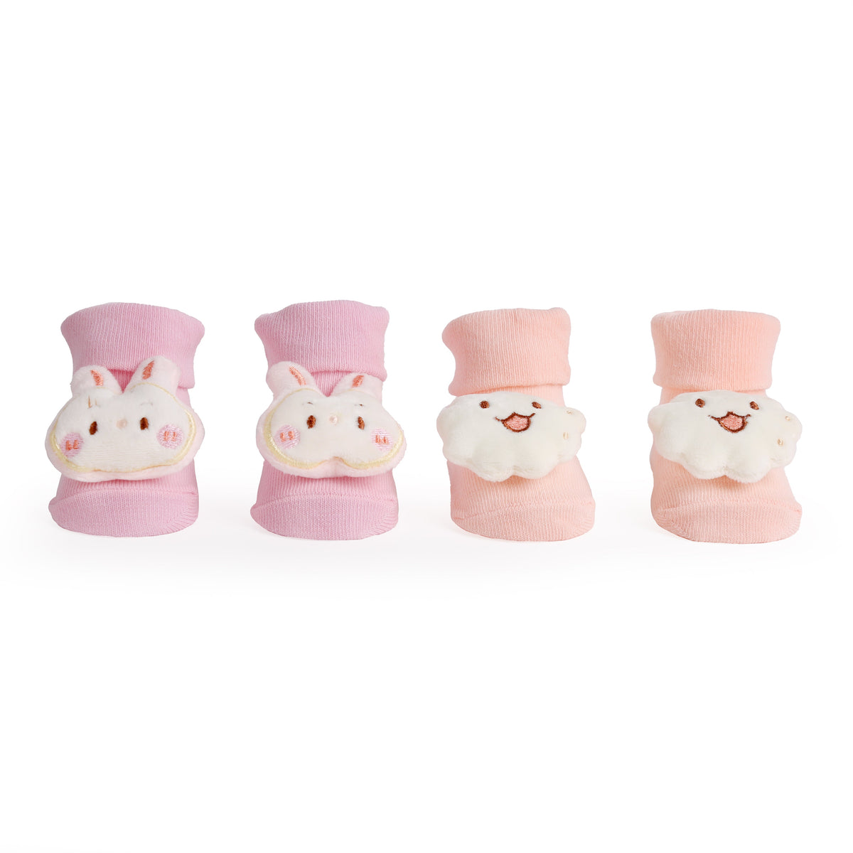 Cutey Cloud 3D Baby Socks - Pack of 2
