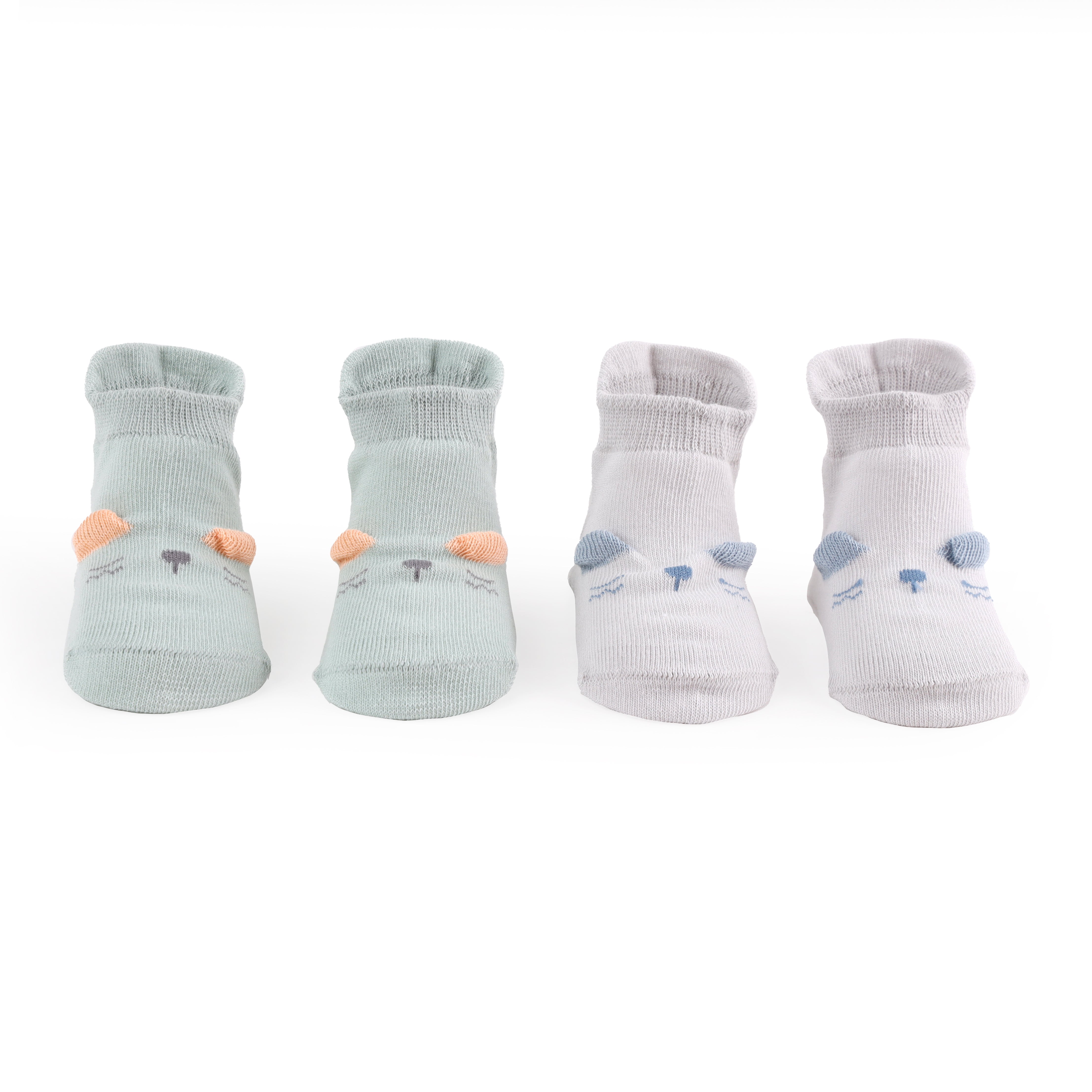 Little Mouse Flat Baby Socks - Pack of 2