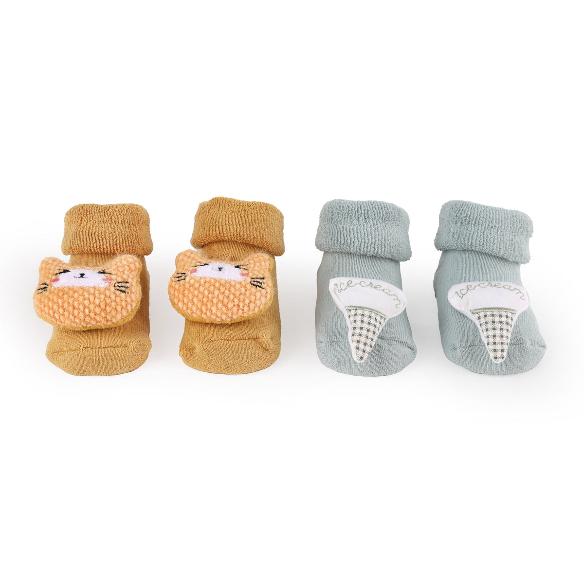 Scoop Paws 3D Baby Socks - Pack of 2