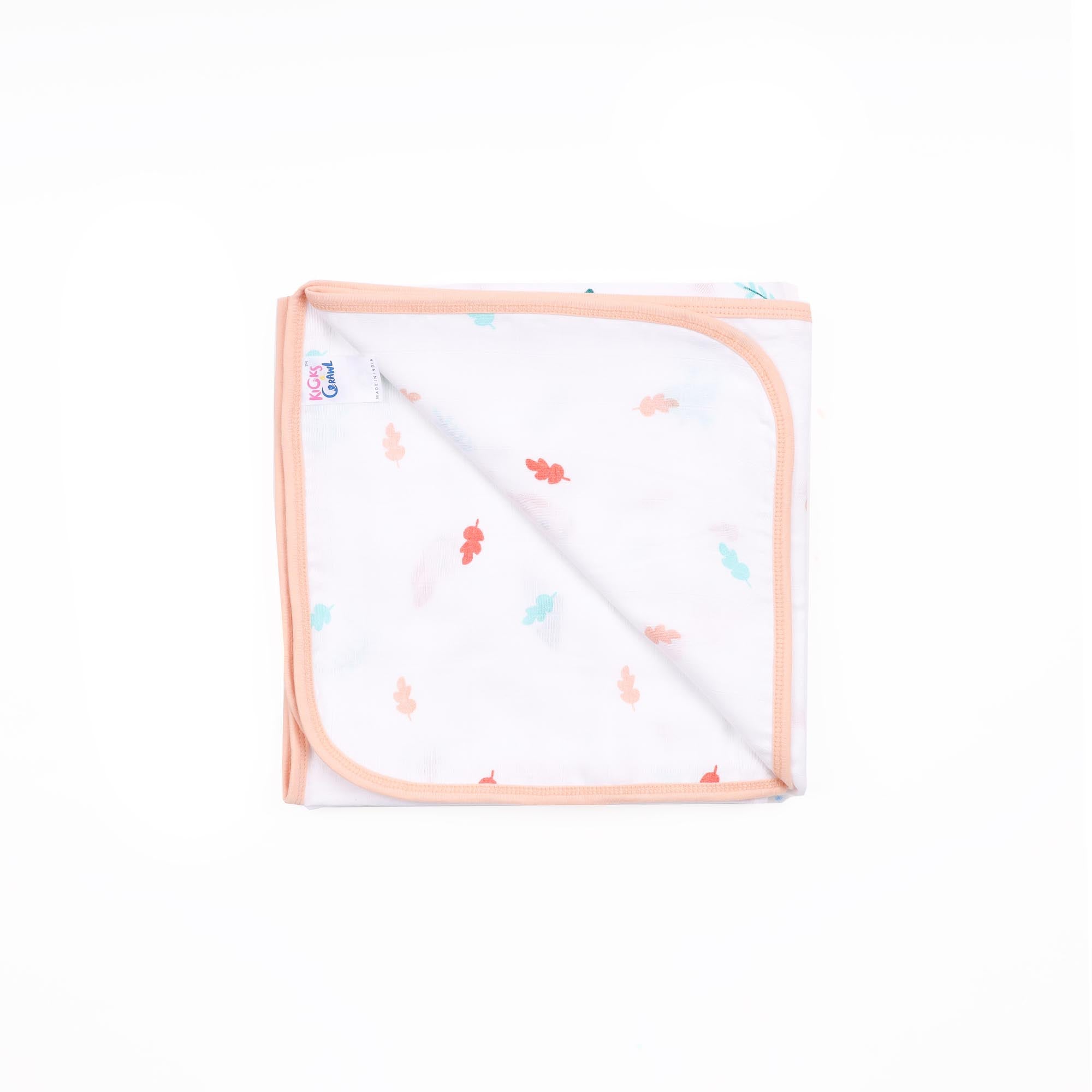 Pink Bunnies Organic Reversible Blanket