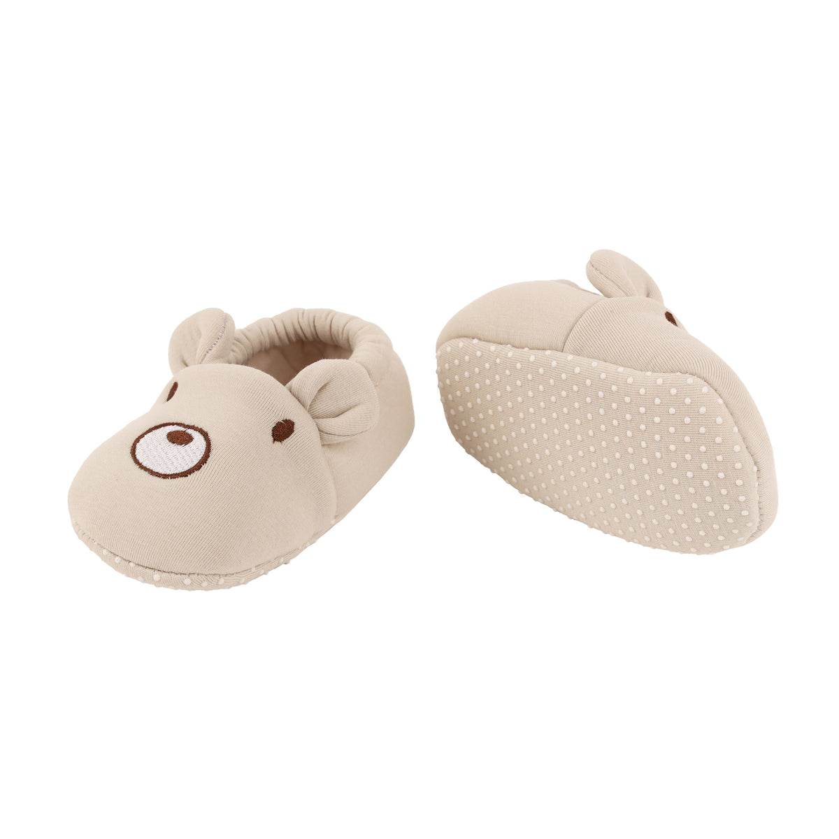 Creamy Baby Bear Elastic Booties