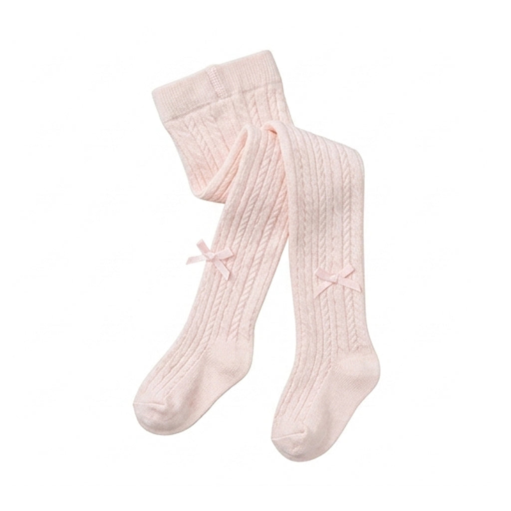 Soft Snuggles Bow Stocking - Baby Pink