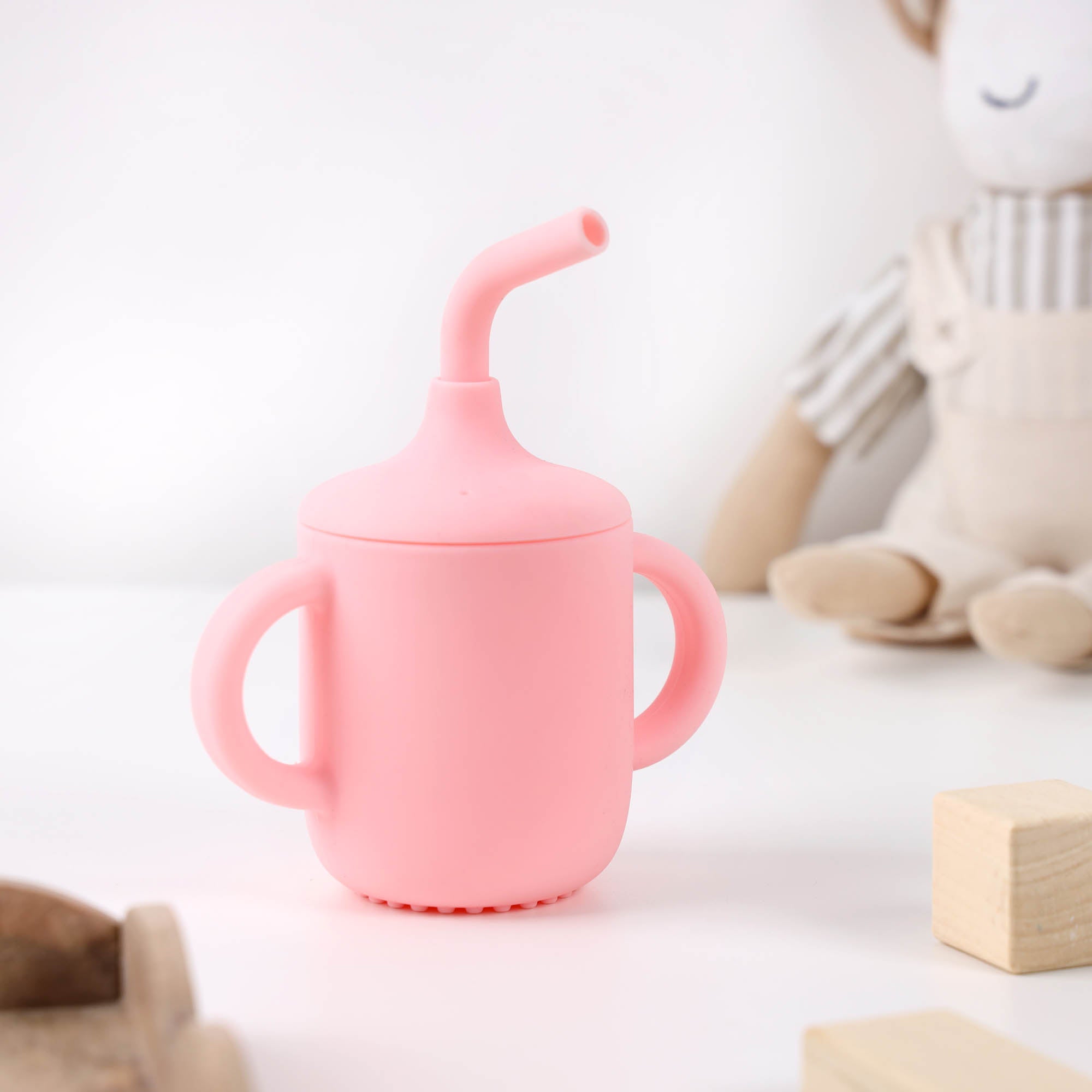 Pink Baby Straw Cup