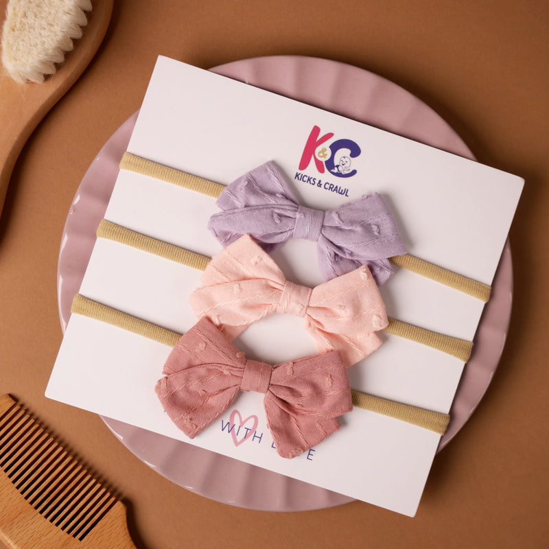 Cuddle Bow Headbands (Pack of 3)