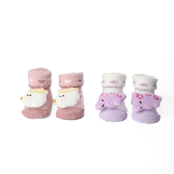Rawr and Chirp 3D Baby Socks - Pack of 2