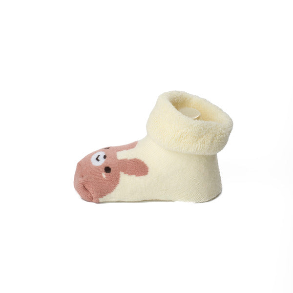 Cute Animals Flat Baby Socks - Pack of 2