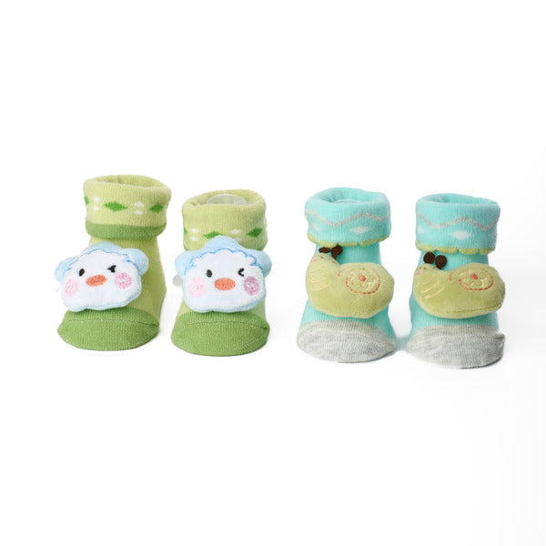 Starry Shells 3D Baby Socks - Pack of 2