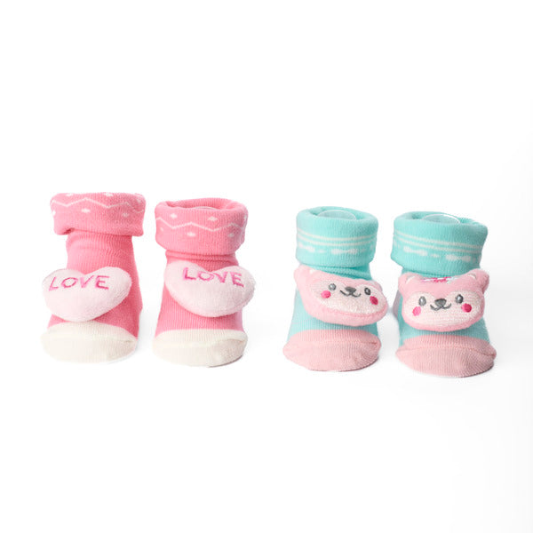 Love Kitten 3D Baby Socks - Pack of 2