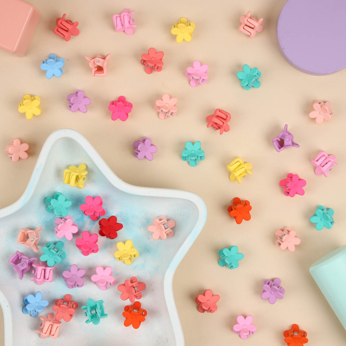 Floral Claw Baby Hair Clips