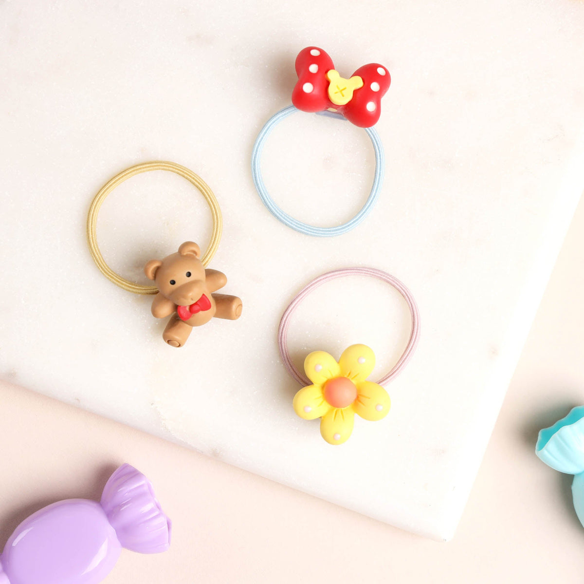 Sweet Bear Baby Rubber Bands - 3 Pack