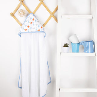 Dino Friends Baby Muslin Hooded Towel