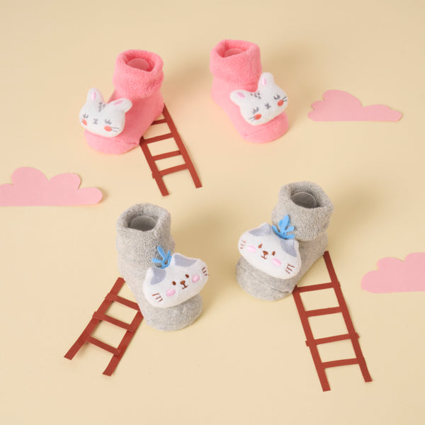 Flop Hop 3D Baby Socks - Pack of 2