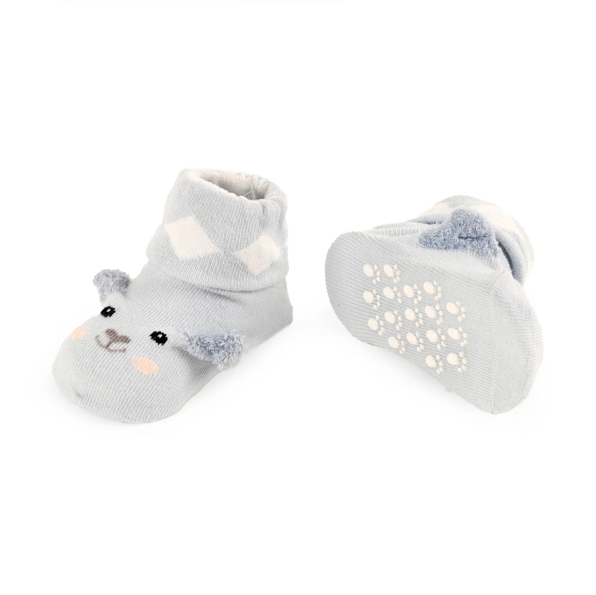 Little Piggies Yellow and Sky Blue Baby Socks (Pack of 2)