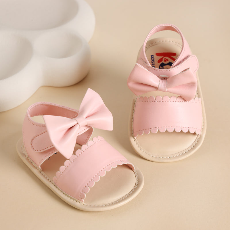 Pretty in Pink Bow Sandals