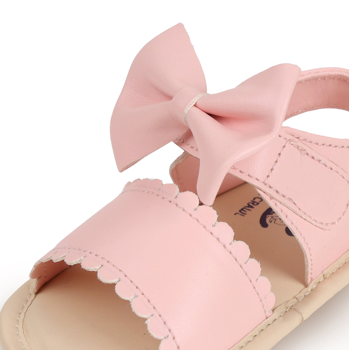 Pink Bow Baby Sandals