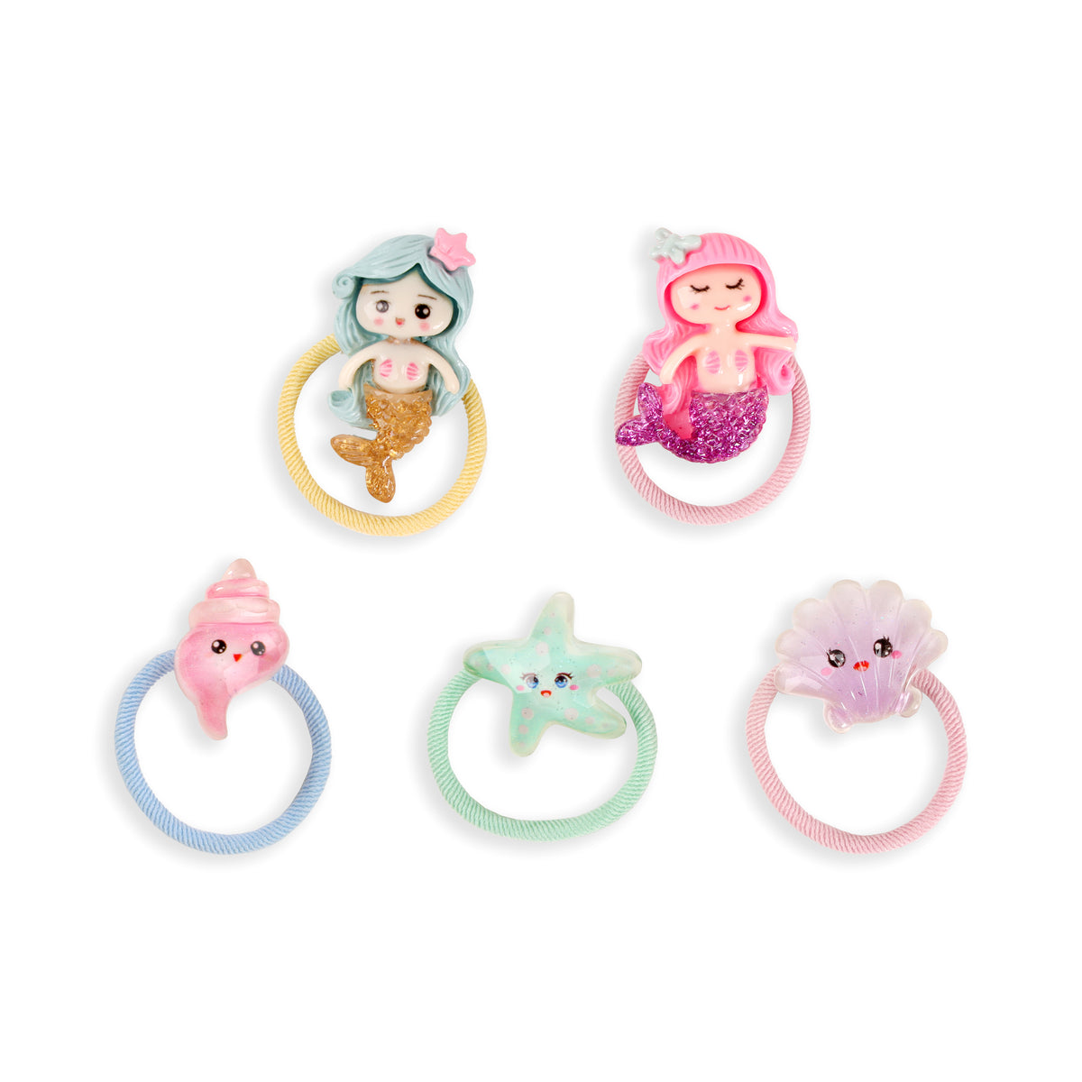 Coral Mermaid Rubberbands