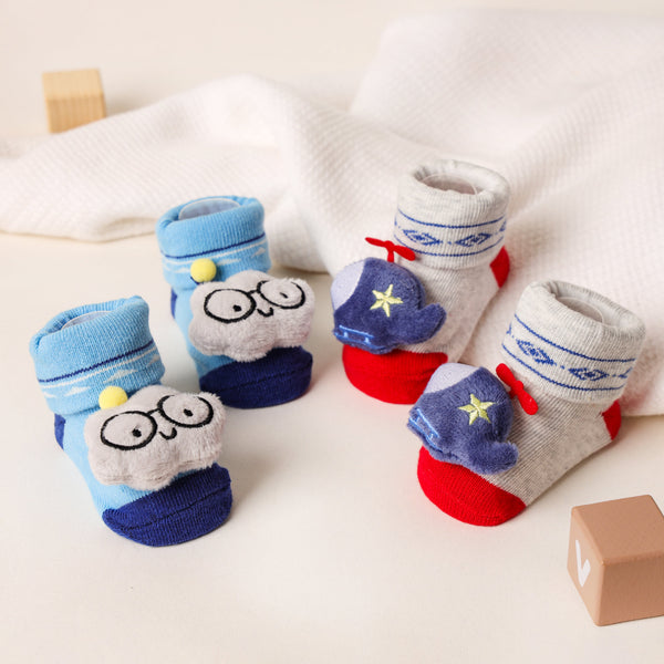 Cloud Chopper 3D Baby Socks - Pack of 2