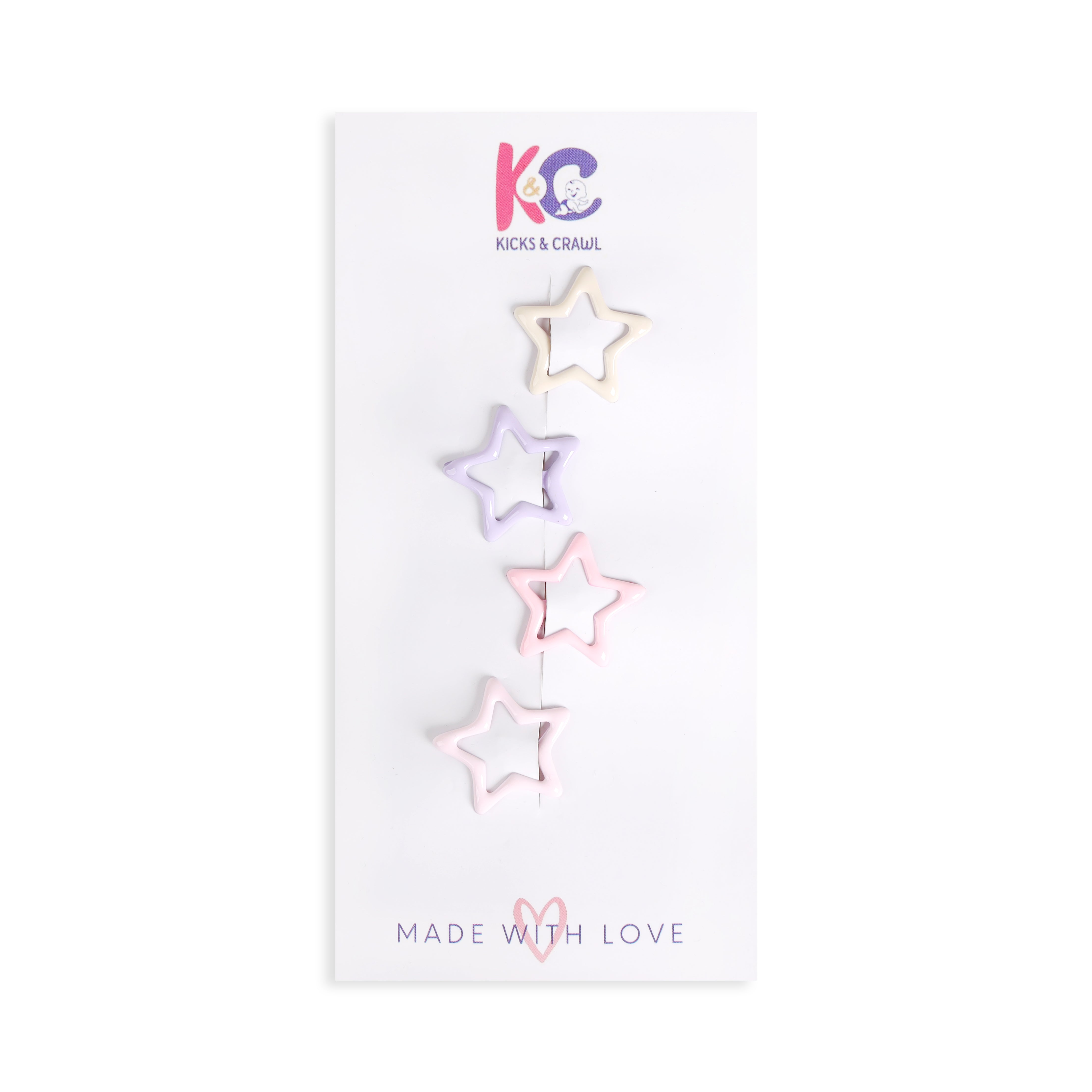 Twinkle Pastels Hair Clips Pack of 4