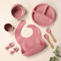 Pink MunchMate Baby Mealtime Set