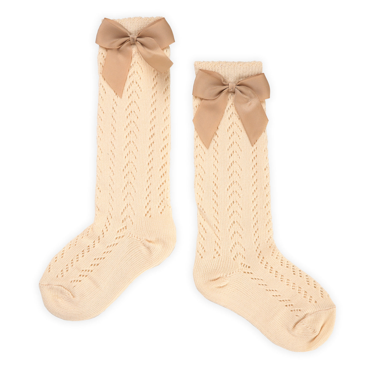 Buy Cream-Bow Stockings